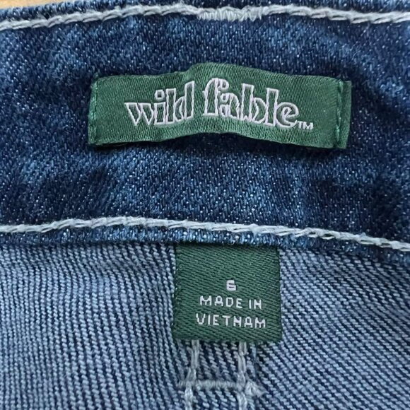 Wild Fable Womens High Rise Straight Leg Jeans Button Fly Size 6 - Picture 8 of 10